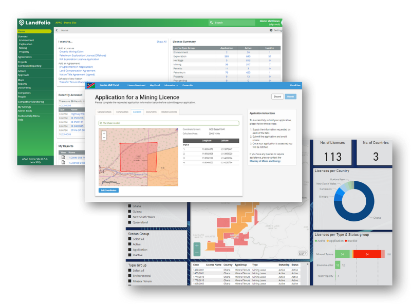 LandMineral Dashboard Software